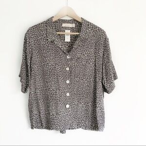 NWT Anthropologie Bretagne button Patterned Blouse